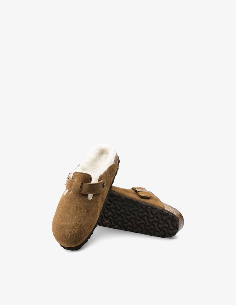 rinascente Birkenstock Sabot Boston shearling in suede
