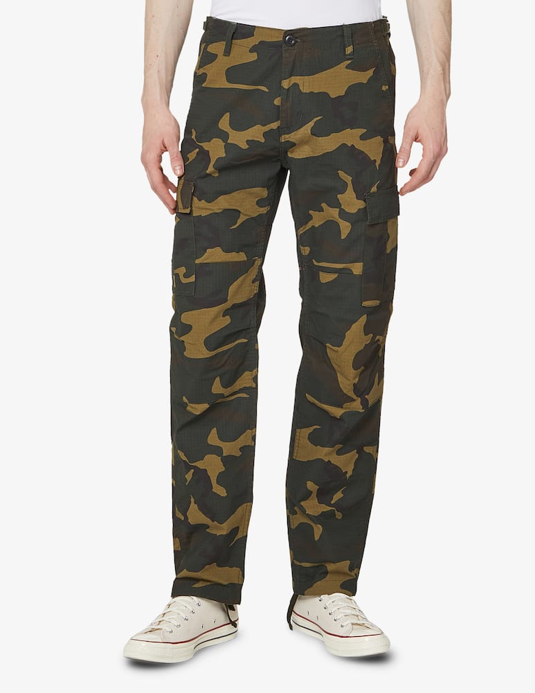 rinascente Carhartt WIP Camo aviation cargo pants - olive