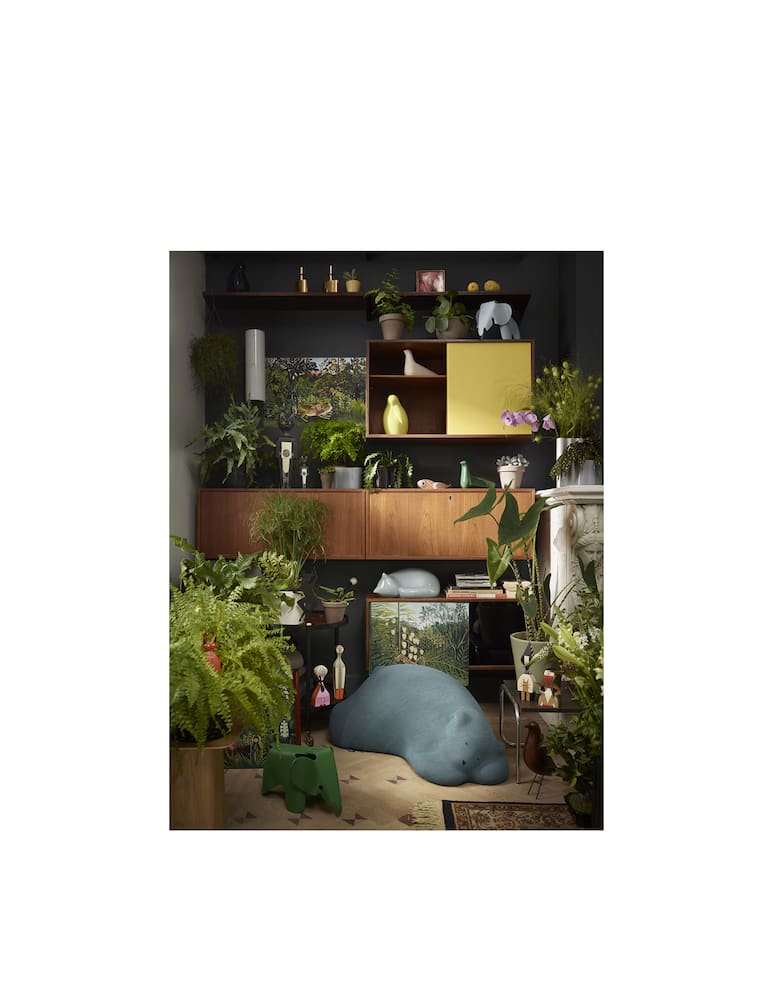 rinascente Vitra Resting Bear Pouf - Petrolio