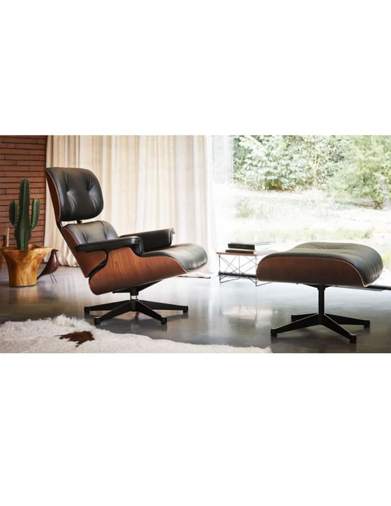 rinascente Vitra Eames Lounge Chair & Ottoman  - Nero