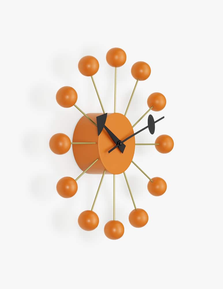 rinascente Vitra Ball Clock Orange Orologio Da Parete