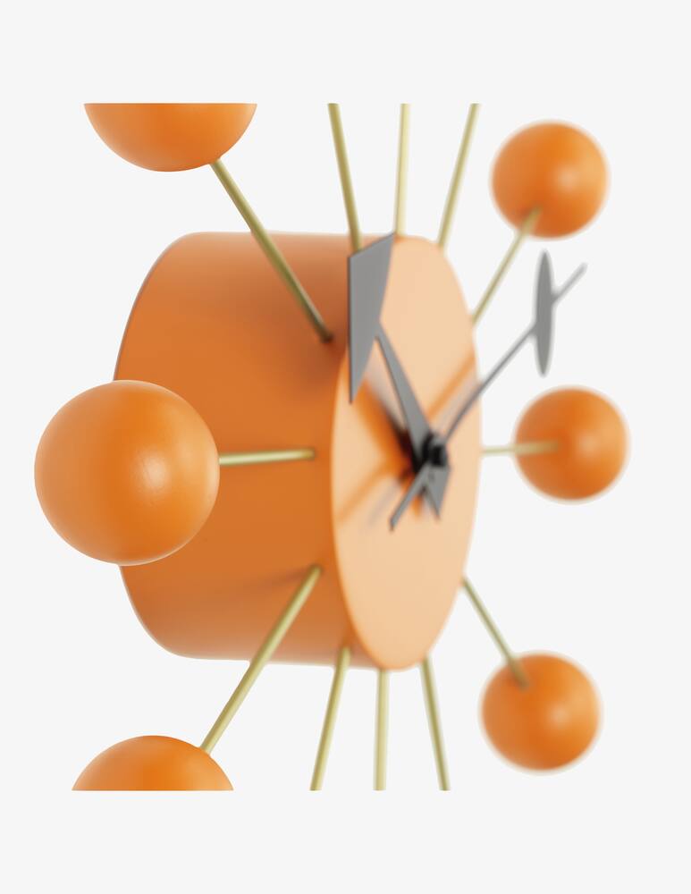 rinascente Vitra Ball Clock Orange Orologio Da Parete