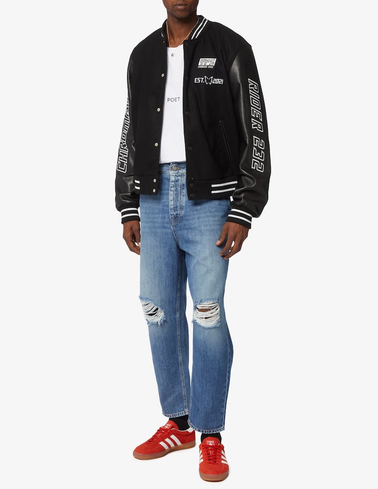 rinascente Young Poets Giacca in pelle loose fit