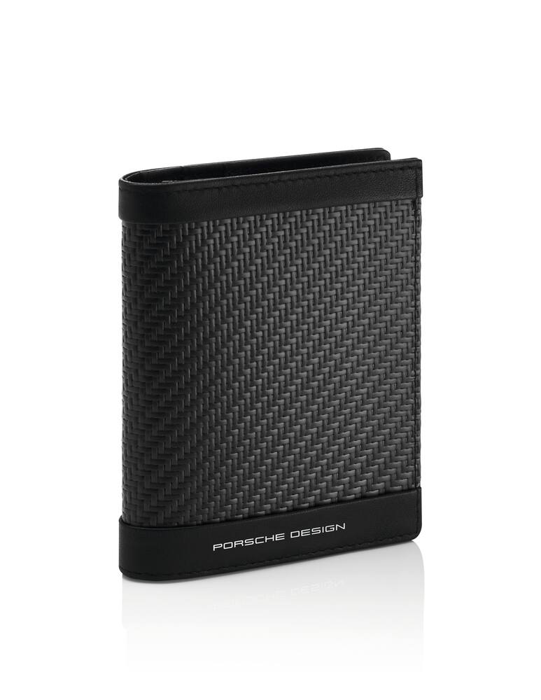 rinascente Porsche Design Carbon portacarte 6 cc fibra di carb. e pelle - Nero
