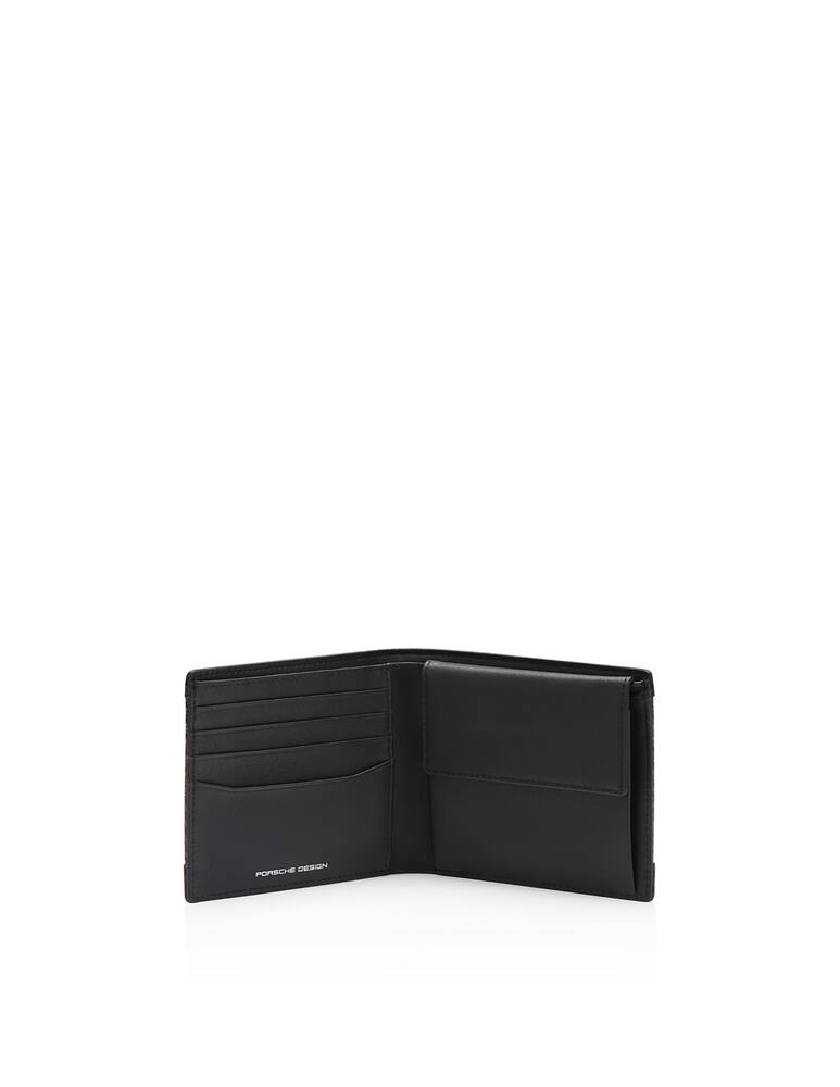 rinascente Porsche Design Carbon wallet 4 cc coin case - Black
