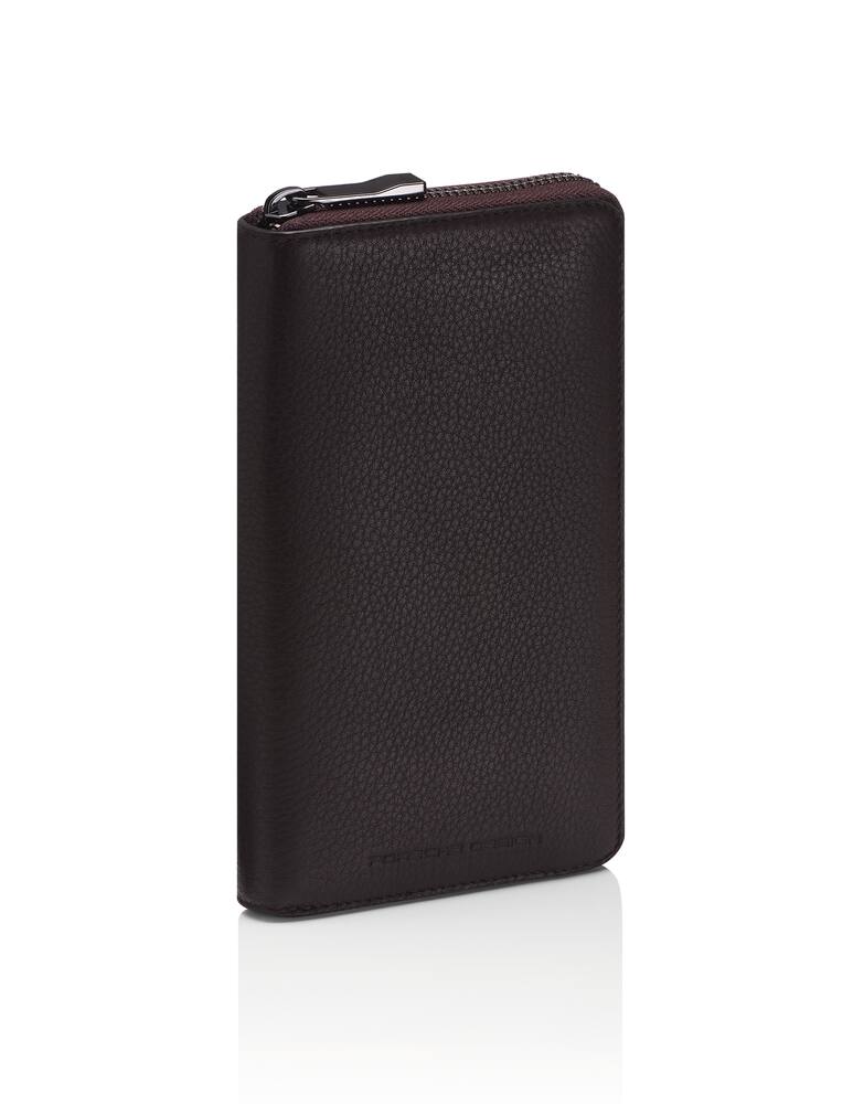 rinascente Porsche Design Business portachiavi 15 con zip - Marrone