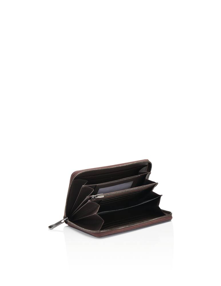 rinascente Porsche Design Business portachiavi 15 con zip - Marrone