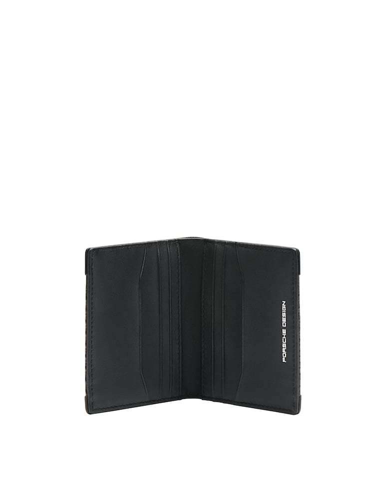 rinascente Porsche Design Carbon portacarte 6 cc fibra di carb. e pelle - Nero