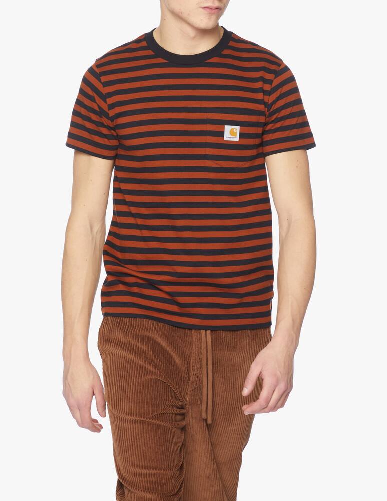 rinascente Carhartt WIP Parker pocket striped t-shirt