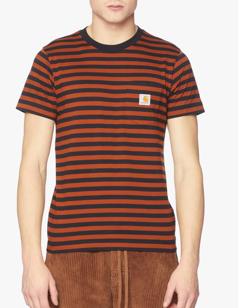 rinascente Carhartt WIP Parker pocket striped t-shirt