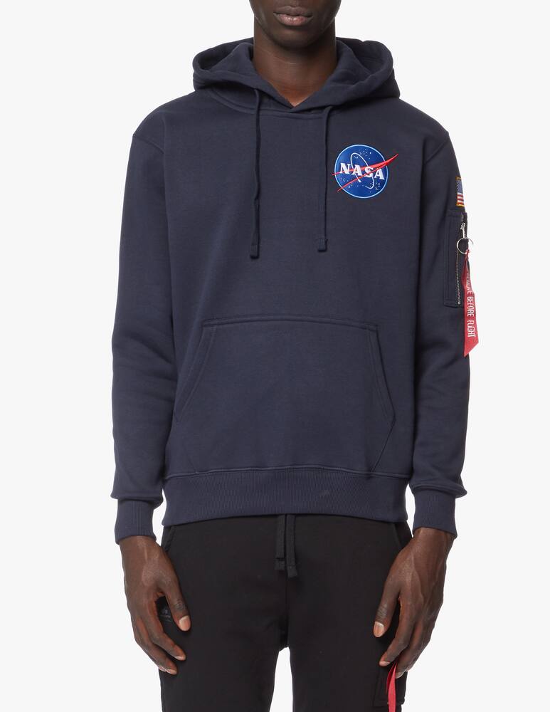 rinascente Alpha Industries Felpa con cappuccio con patch shuttle retro
