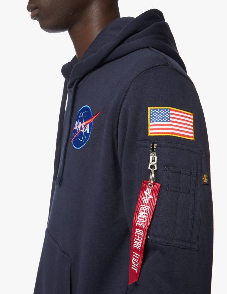 rinascente Alpha Industries Felpa con cappuccio con patch shuttle retro