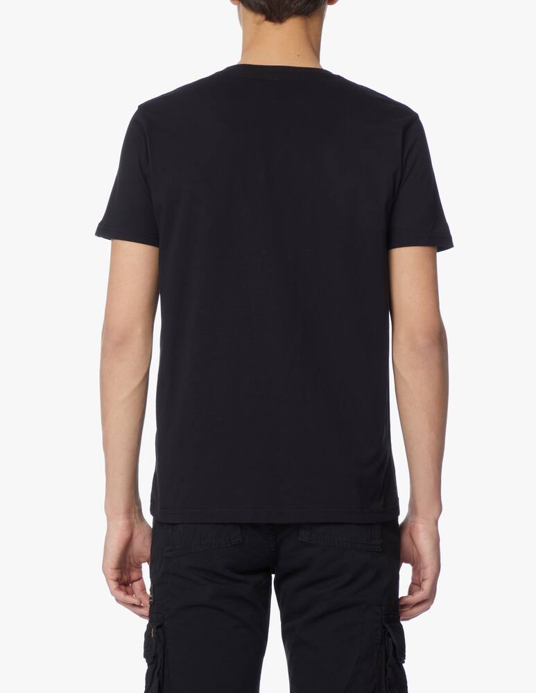 Alpha Industries Maglietta girocollo nasa reflective logo - nero - immagine 3