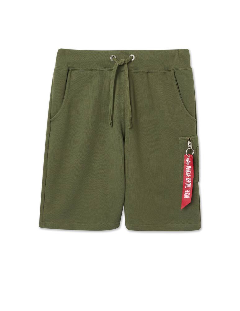 rinascente Alpha Industries Bermuda in felpa cargo tirante - verde