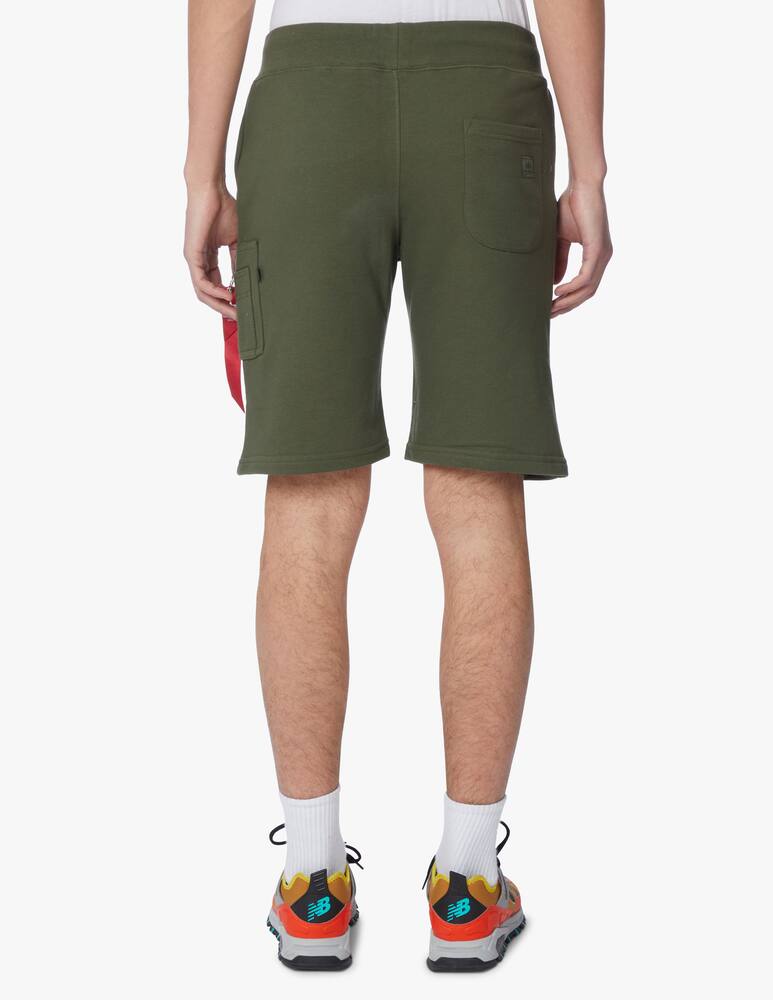 rinascente Alpha Industries Bermuda in felpa cargo tirante - verde