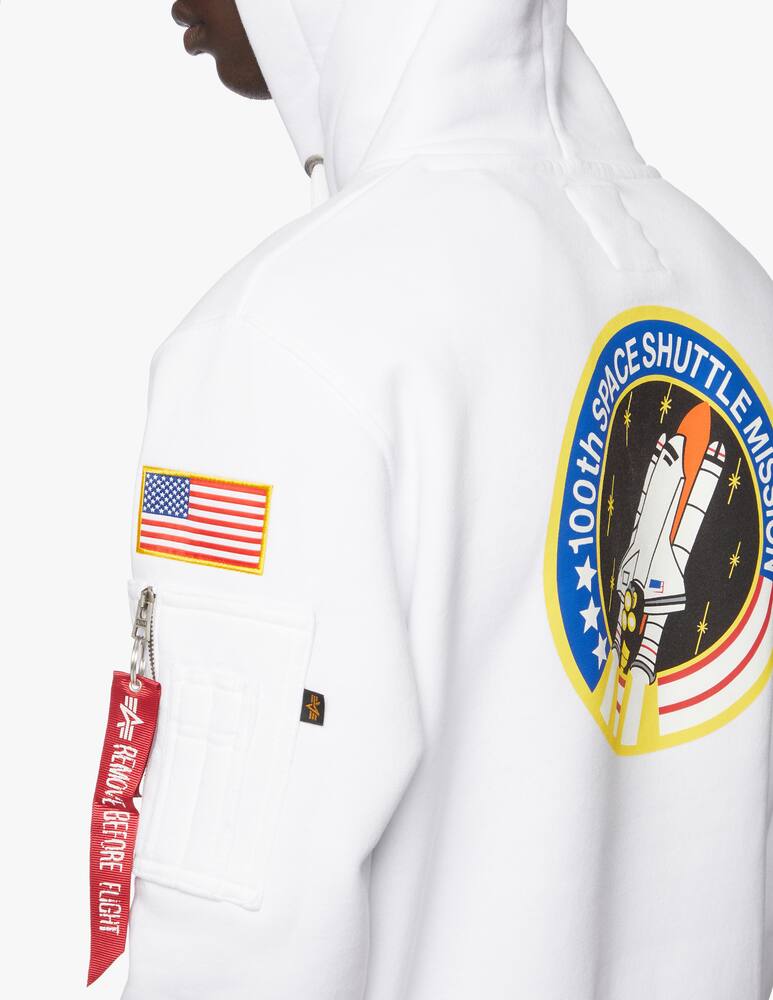 rinascente Alpha Industries Retro shuttle patch hoodie
