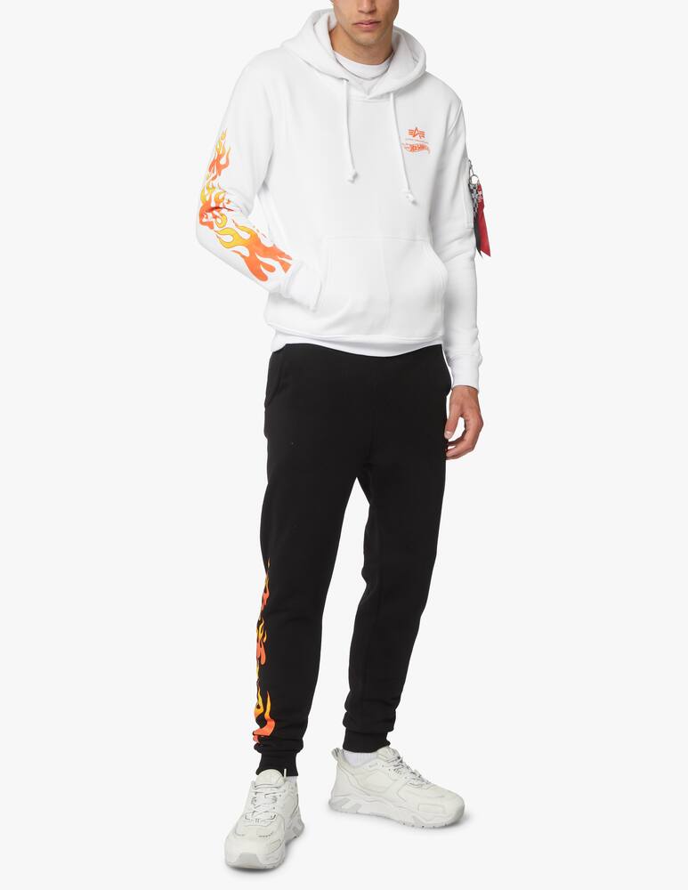 rinascente Alpha Industries Hot wheels flame hoodie