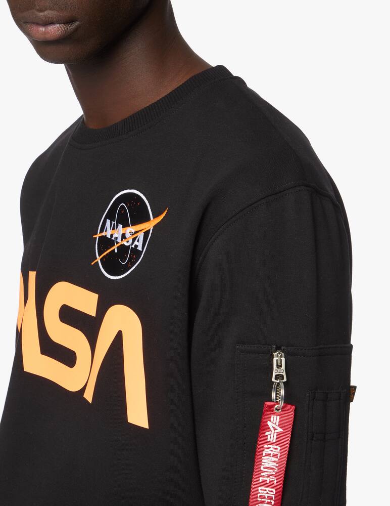 rinascente Alpha Industries Felpa girocollo nasa riflettente