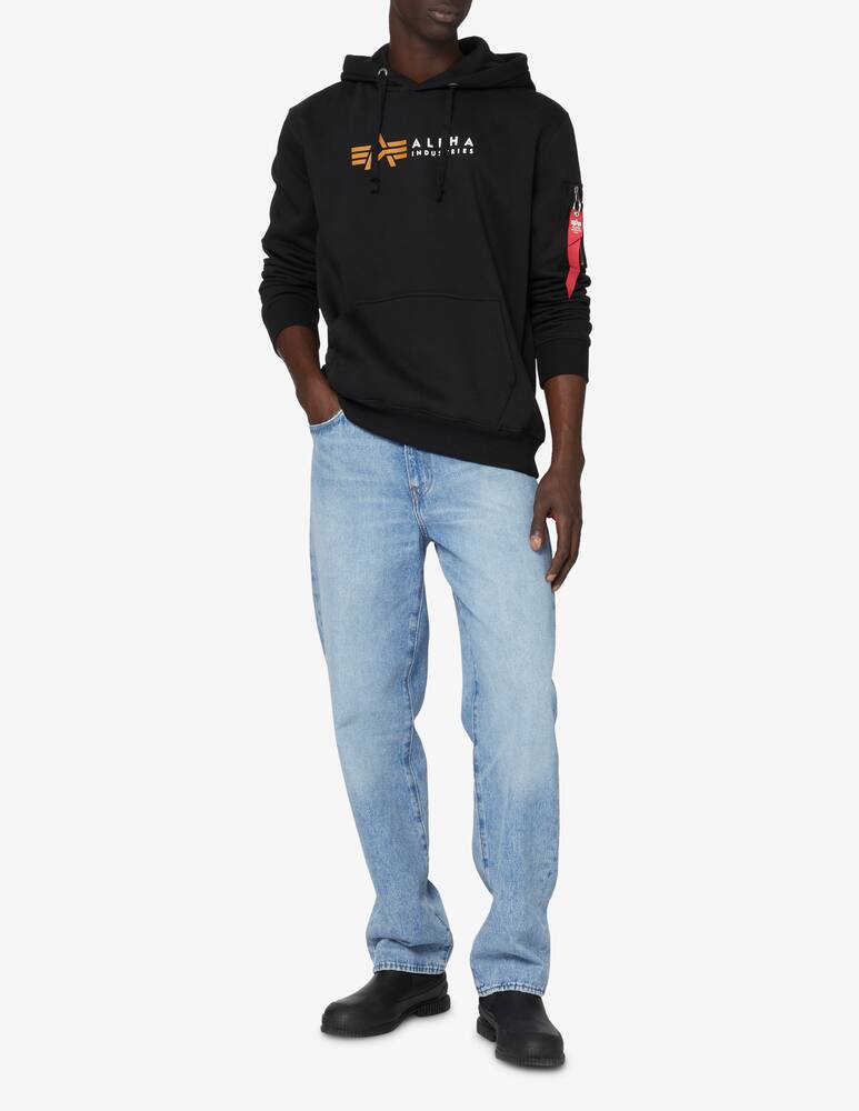 Alpha Industries Felpa con cappuccio basic logo tirante - Nero - immagine 7 Alpha Industries Felpa con cappuccio basic logo tirante - Nero - immagine 7