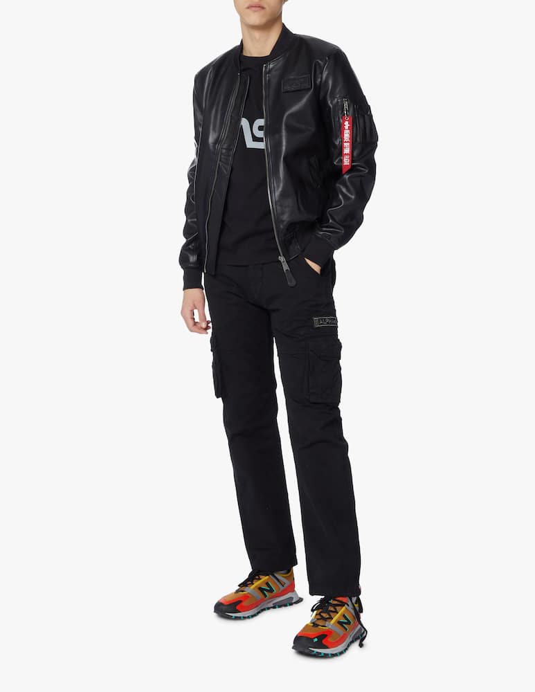 rinascente Alpha Industries Giacca bomber ecopelle - nero