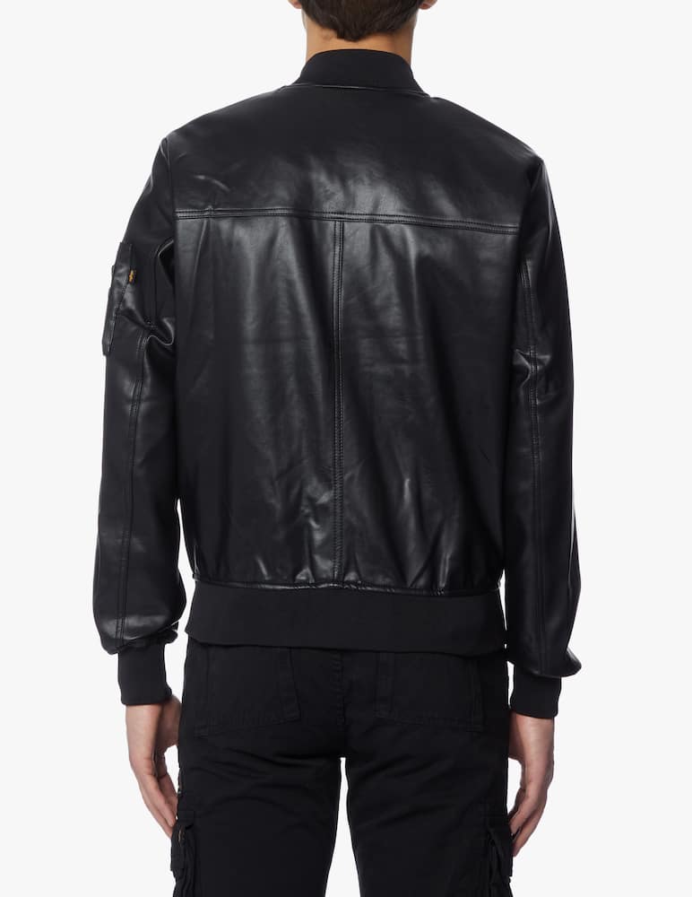 rinascente Alpha Industries Giacca bomber ecopelle - nero