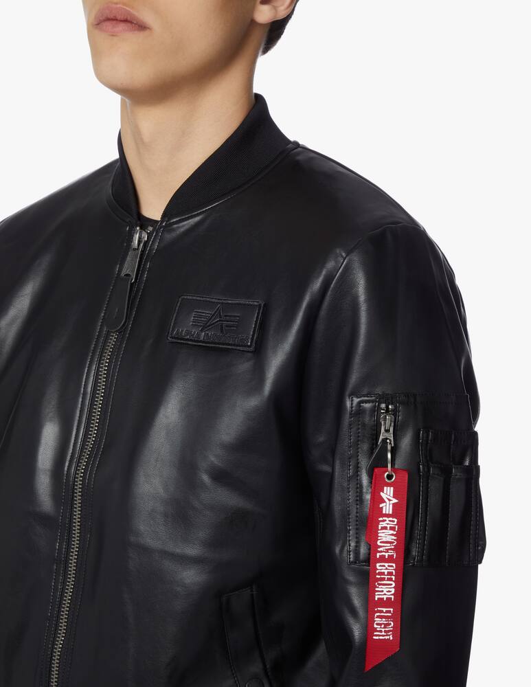 rinascente Alpha Industries Giacca bomber ecopelle - nero