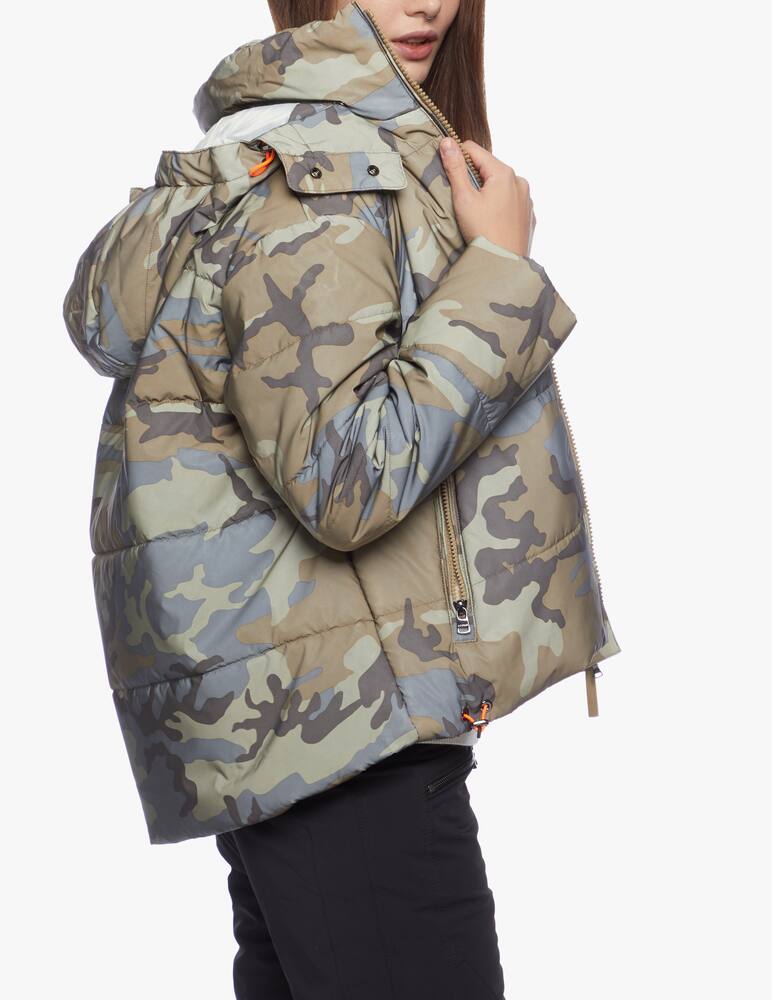 rinascente Bogner Camouflage print reflective ski jacket