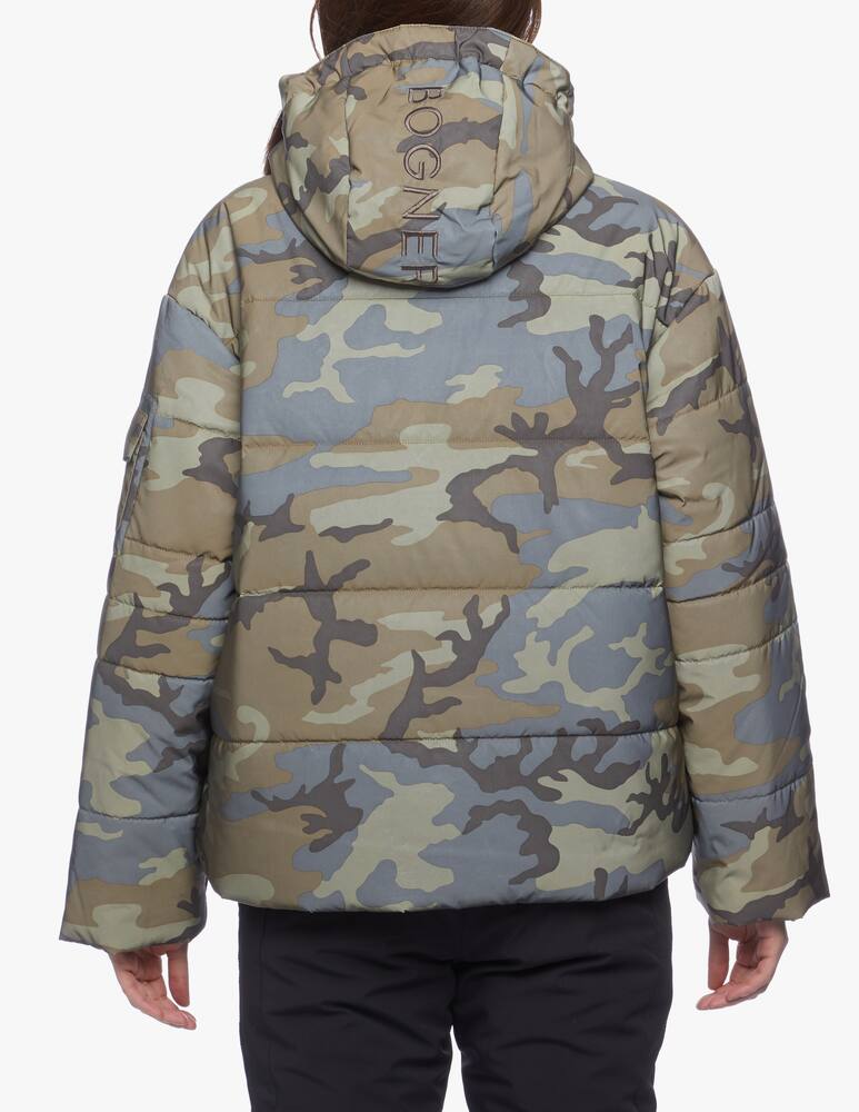 rinascente Bogner Camouflage print reflective ski jacket