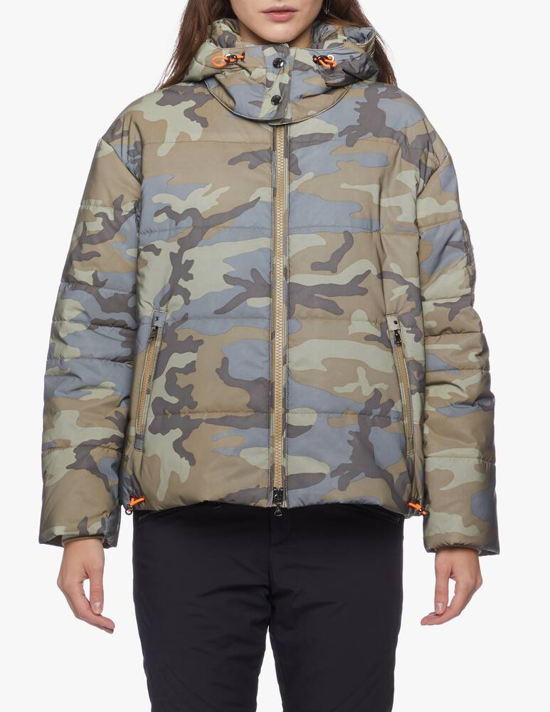 rinascente Bogner Camouflage print reflective ski jacket