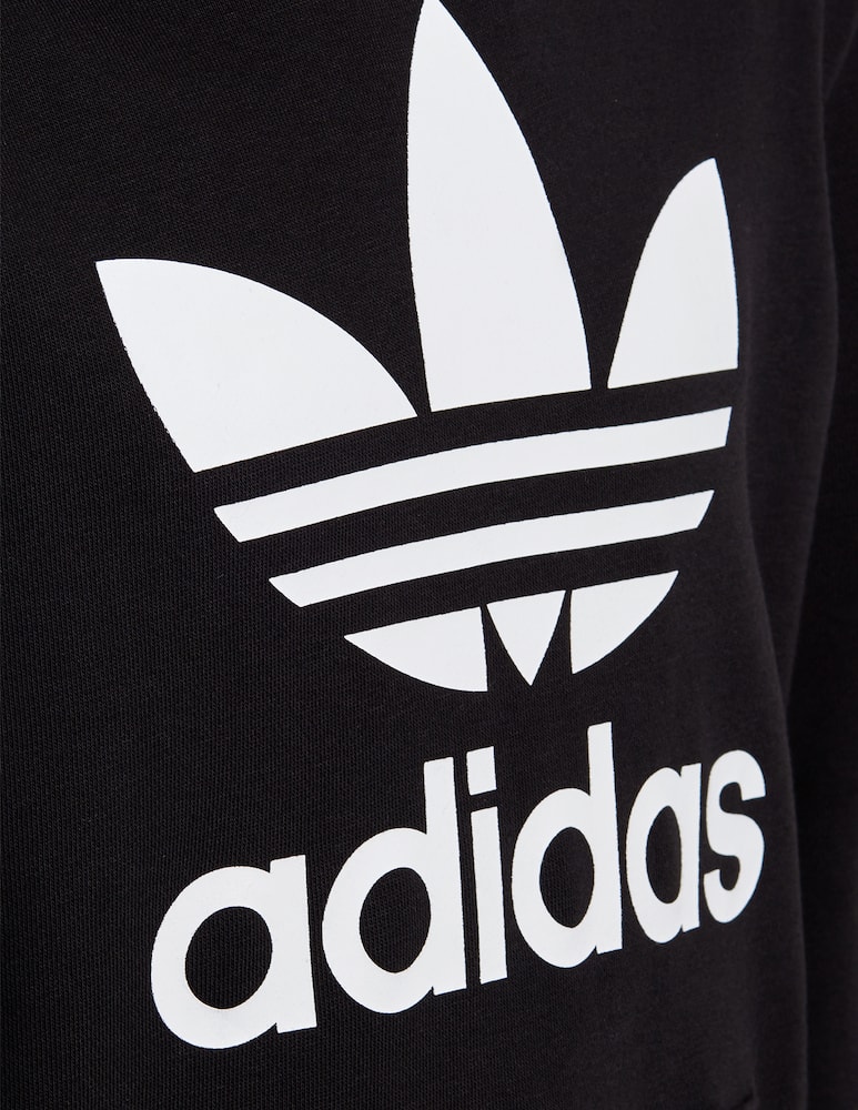 rinascente Adidas Originals Felpa in cotone trefoil - Nero