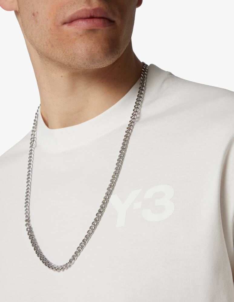 rinascente Adidas Y-3 T-shirt classic logo sul petto - bianco