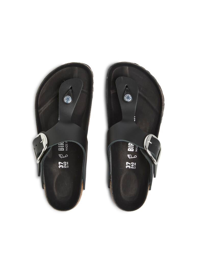 rinascente Birkenstock Gizeh big buckle flats - black