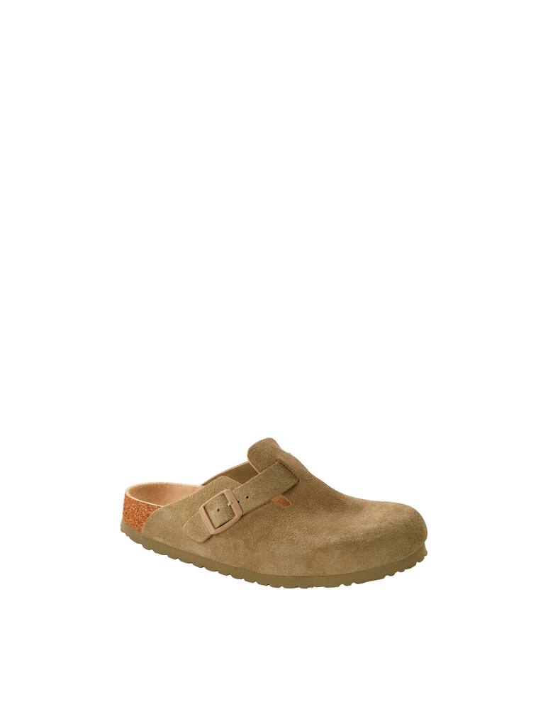 rinascente Birkenstock Boston sfb faded khaki suede leather