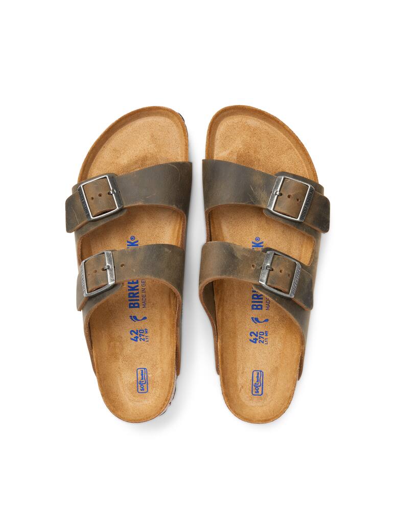 rinascente Birkenstock Arizona sfb faded khaki oiled leather