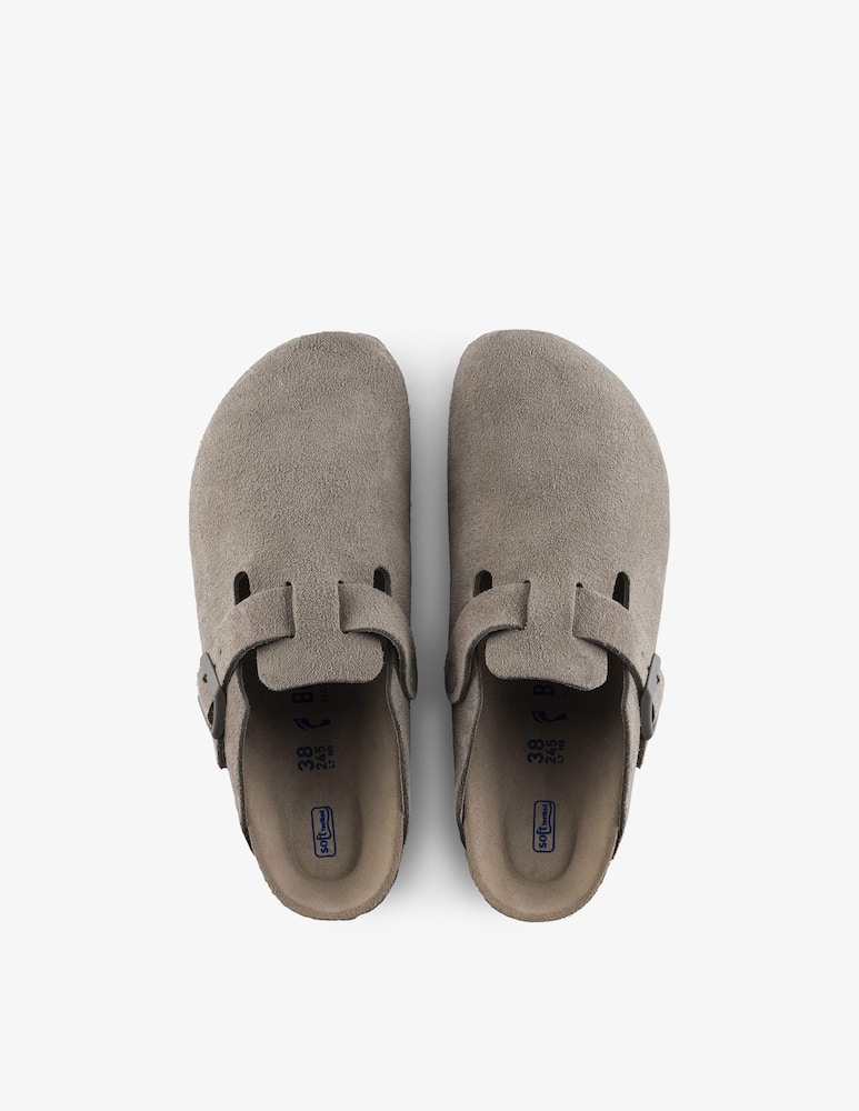 rinascente Birkenstock Boston suede clogs
