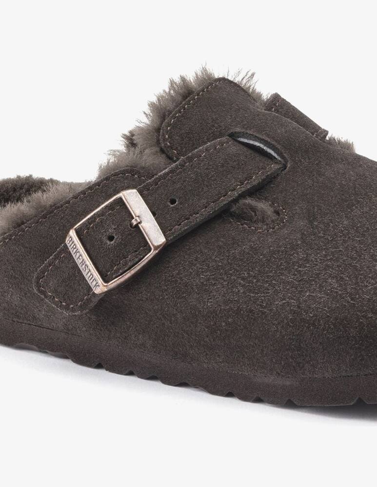 rinascente Birkenstock Boston suede shearling flats