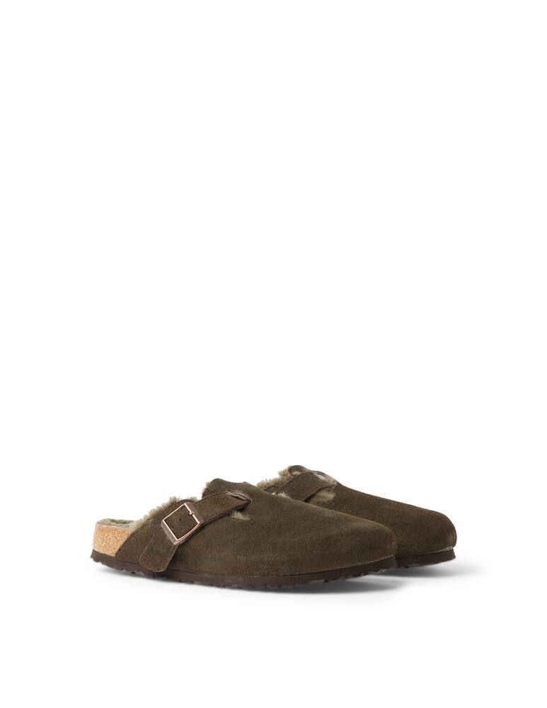 rinascente Birkenstock Boston shearling sandals