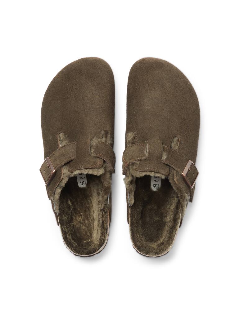 rinascente Birkenstock Boston shearling sandals