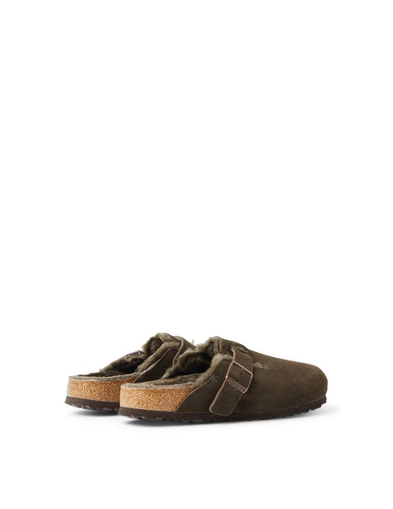 rinascente Birkenstock Boston shearling sandals
