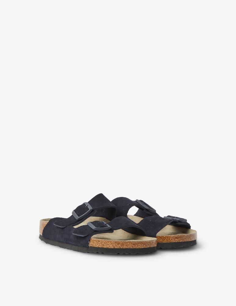 rinascente Birkenstock Sandalo arizona in suede - blu