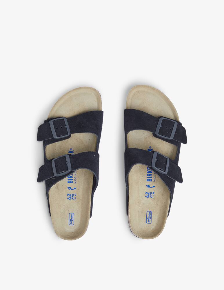rinascente Birkenstock Sandalo arizona in suede - blu