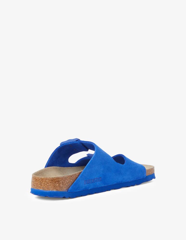 rinascente Birkenstock Arizona big buckle suede flats - Blue