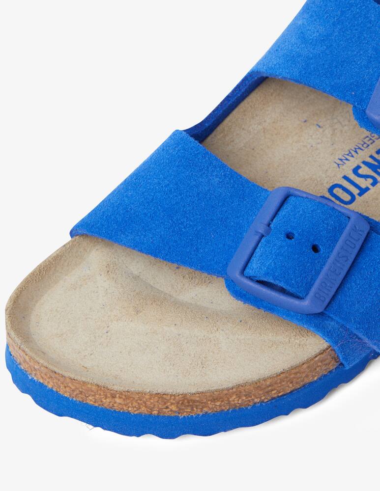 rinascente Birkenstock Arizona big buckle suede flats - Blue