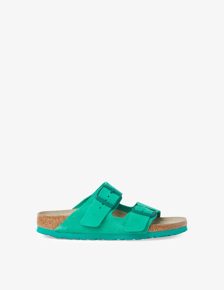 Birkenstock Arizona big buckle suede flats - Green - picture 1 Birkenstock Arizona big buckle suede flats - Green - picture 1