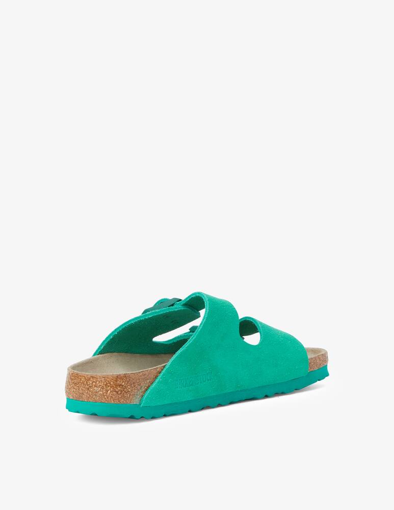 Birkenstock Arizona big buckle suede flats - Green - picture 4 Birkenstock Arizona big buckle suede flats - Green - picture 4