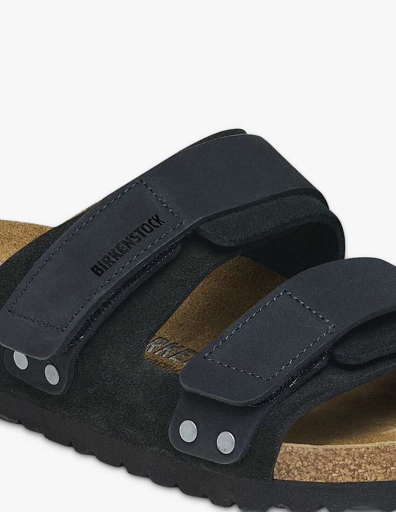 rinascente Birkenstock Uji suede double-strap slides