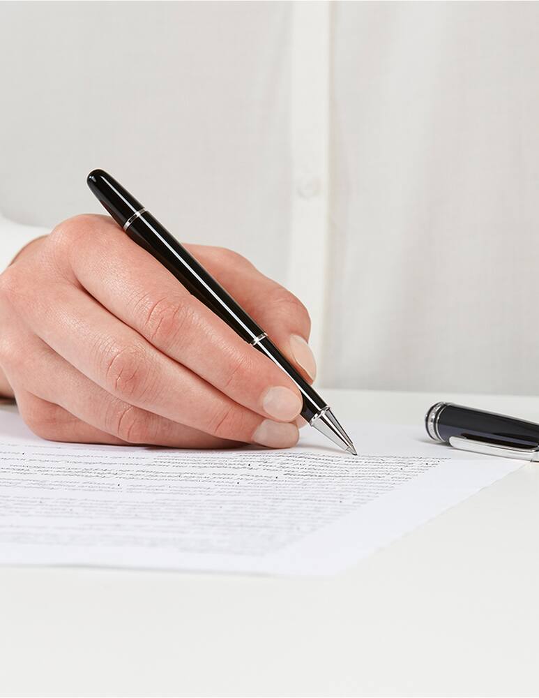 rinascente Montblanc 163 meisterstuck platinum line roller pen