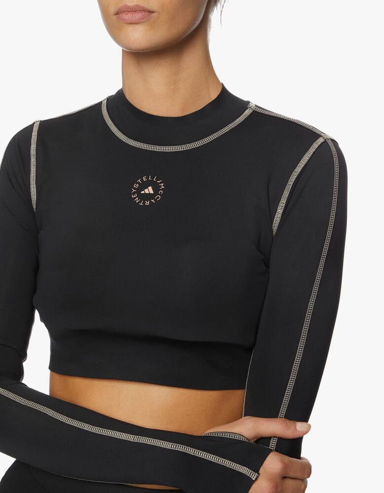 rinascente Adidas Stella McCartney Maglia manica lunga crop 