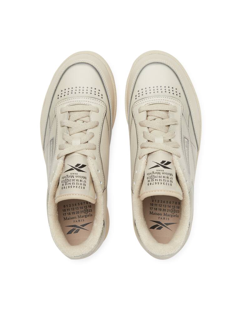 rinascente Reebok x Maison Margiela Sneakers club C Trompe l'Oeil beige