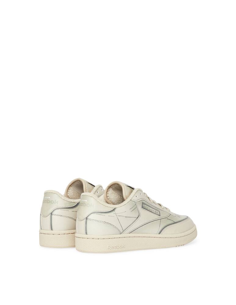 rinascente Reebok x Maison Margiela Sneakers club C Trompe l'Oeil beige